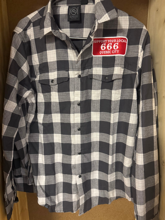 Chemise gris et noir